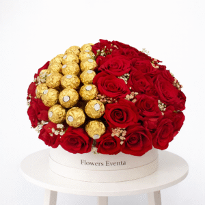 Royal Red & Gold Chocolate Box – Large