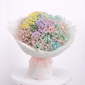 Pastel Dream Gypsophila Bouquet – 15 Stems