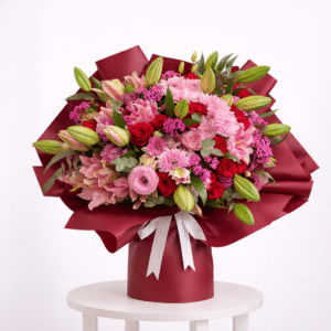 Grand Red Rose & Lily Bouquet – Extra Large