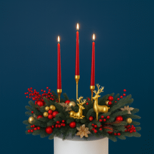Golden Holiday Centerpiece