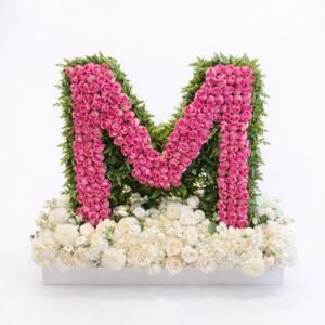 Custom Letter Flower Arrangement Stand