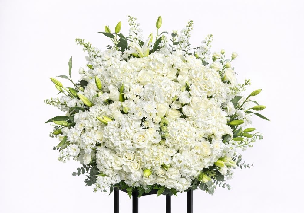 White Special Flower Stand Arrangement