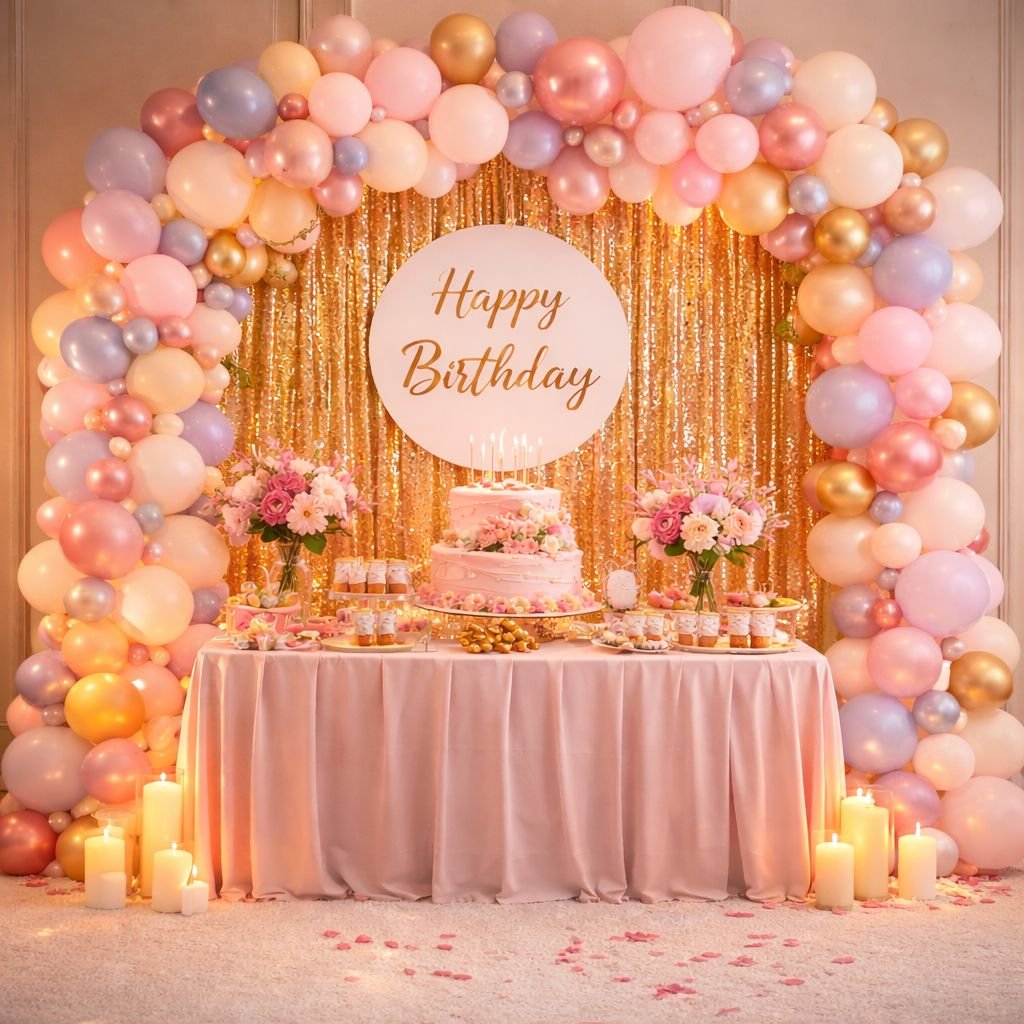 Birthday Party Decoration Setup